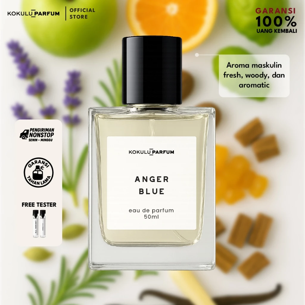 Anger Blue fragrance bottle