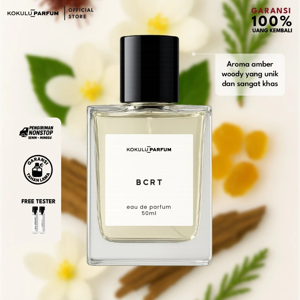 BCRT Woody fragrance bottle