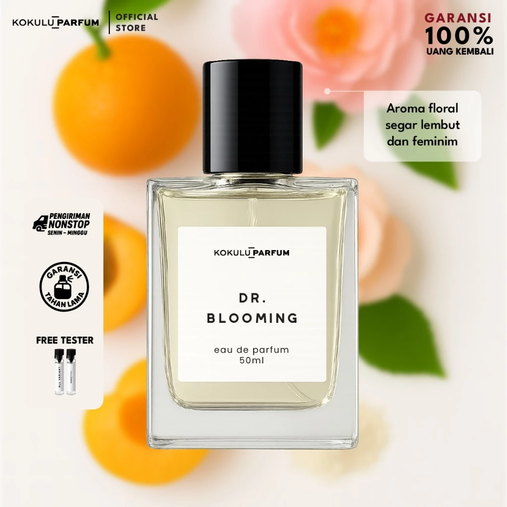 Dr Miss Bloom fragrance bottle